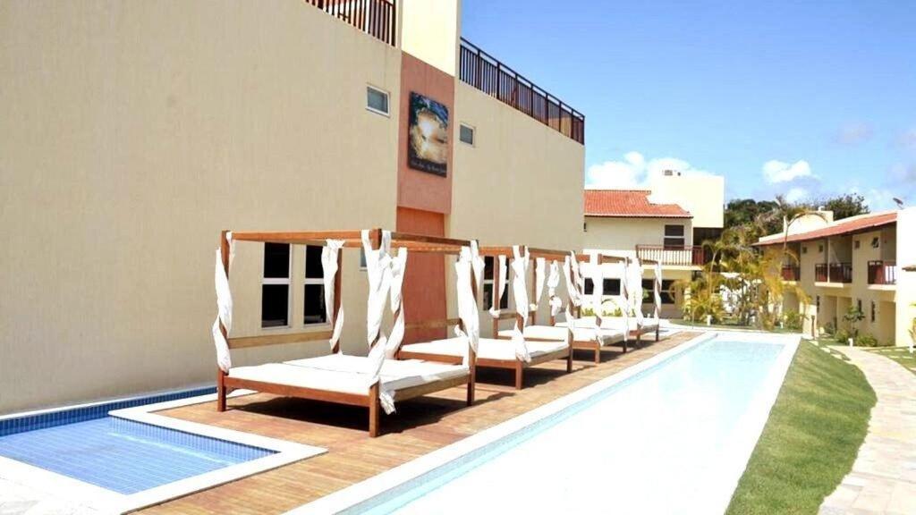 Praia de Pipa Solar Agua Flats De Frente Para Piscina מראה חיצוני תמונה